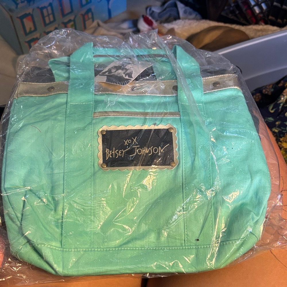 Betsey Johnson Mint Green Tote Bag